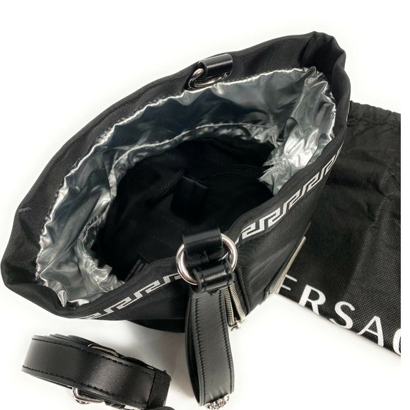 Versace Parfums New Womens Black Carry Handbag